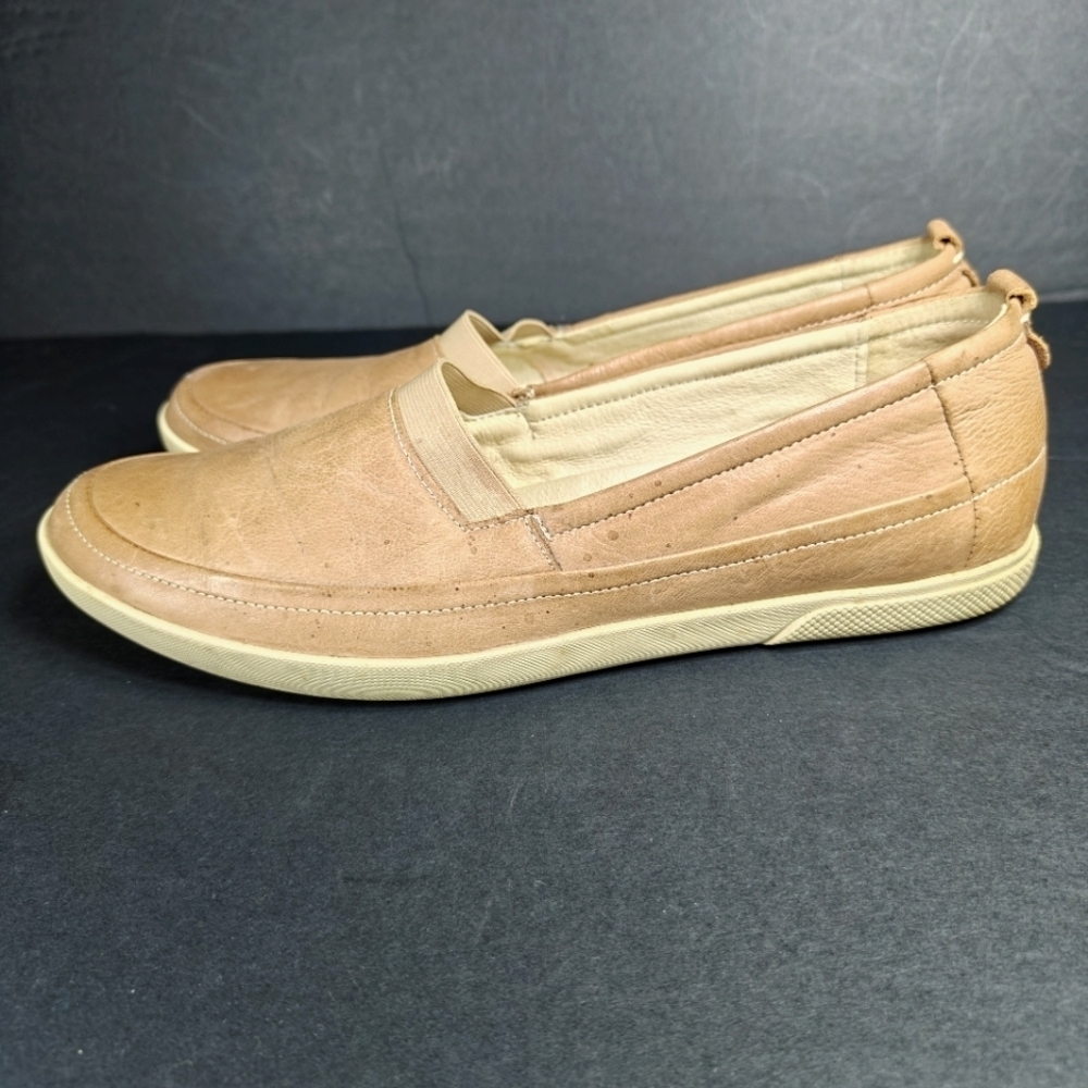Josef Seibel Loafers Ballet Flats Tan Leather Slip On Comfy Women's Shoes 8.5-9